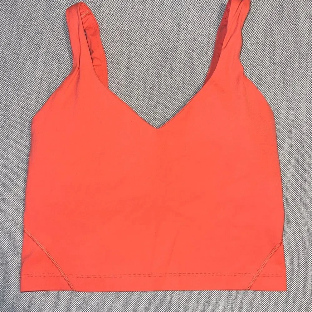 Lululemon Bright Coral size 4 women’s Sleeveless Top
